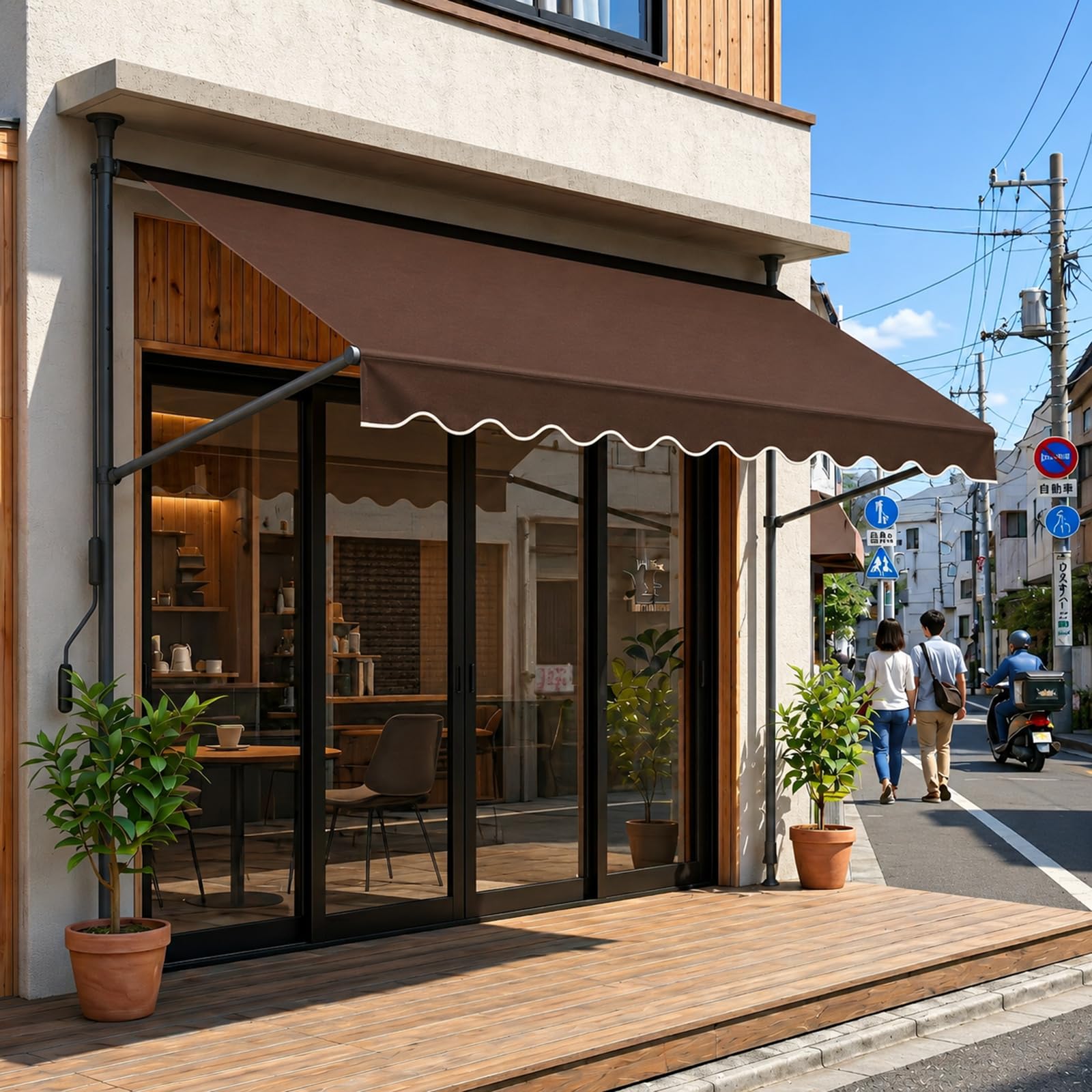 Amazon.co.jp: 【HOVIRA】オーニングテント日除け シェード 巻き取り式